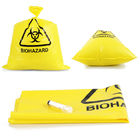 การกำจัด 20L 50L 100L สีเหลืองถุงขยะทางการแพทย์ HDPE PP LDPE