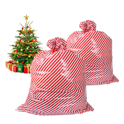 คุณภาพ  36x56inch 30 Microns Custom Plastic Gift Bags Christmas Present โรงงาน