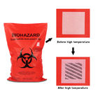Red Yellow Autoclave Biohazard ถุงพลาสติกสำหรับโรงพยาบาล ถุงขยะทางคลินิก, ถุงขยะทางการแพทย์