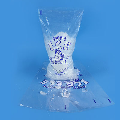 อาหารเกรด LDPE OEM ODM ถุงพลาสติกหูรูดสำหรับเก็บน้ำแข็ง
