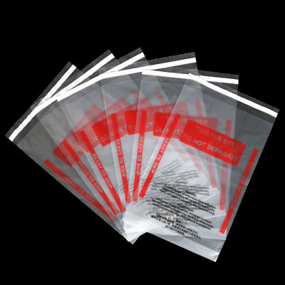 ถุงพลาสติกกาวตนเอง LDPE ขนาด 40 ไมครอนพร้อมคำเตือนสำลัก